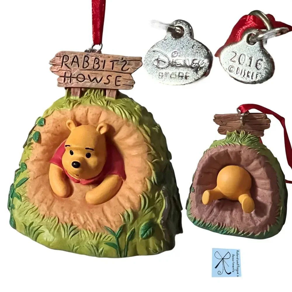 Disney Store 2016 Winnie the Pooh Pooh in Rabbitz Howse Ornament